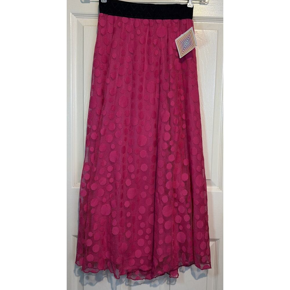 BNWT LuLaRoe Hot Pink XXS Lace Lucy Skirt *Discontinued Item*
